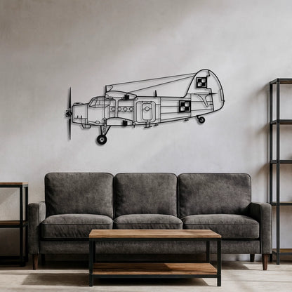 An-2 (Antek) - (Polska Szachownica) – Metalowa sylwetka na ścianę