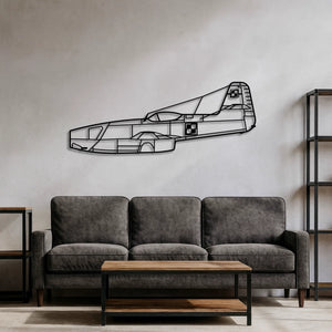 Jak-23 (Polska Szachownica) – Metalowa sylwetka na ścianę