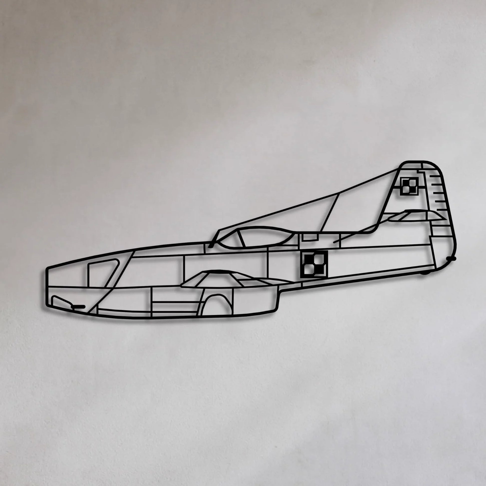 Jak-23 metalowy model na ścianę
