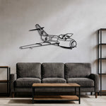MiG-15 (Lim-1/2) - (Polska Szachownica) – Metalowa sylwetka na ścianę | Aircraft Sketches
