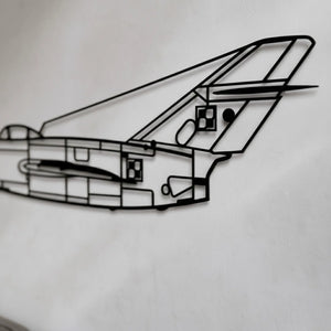 MiG-15 (Lim-1/2) - (Polska Szachownica) – Metalowa sylwetka na ścianę