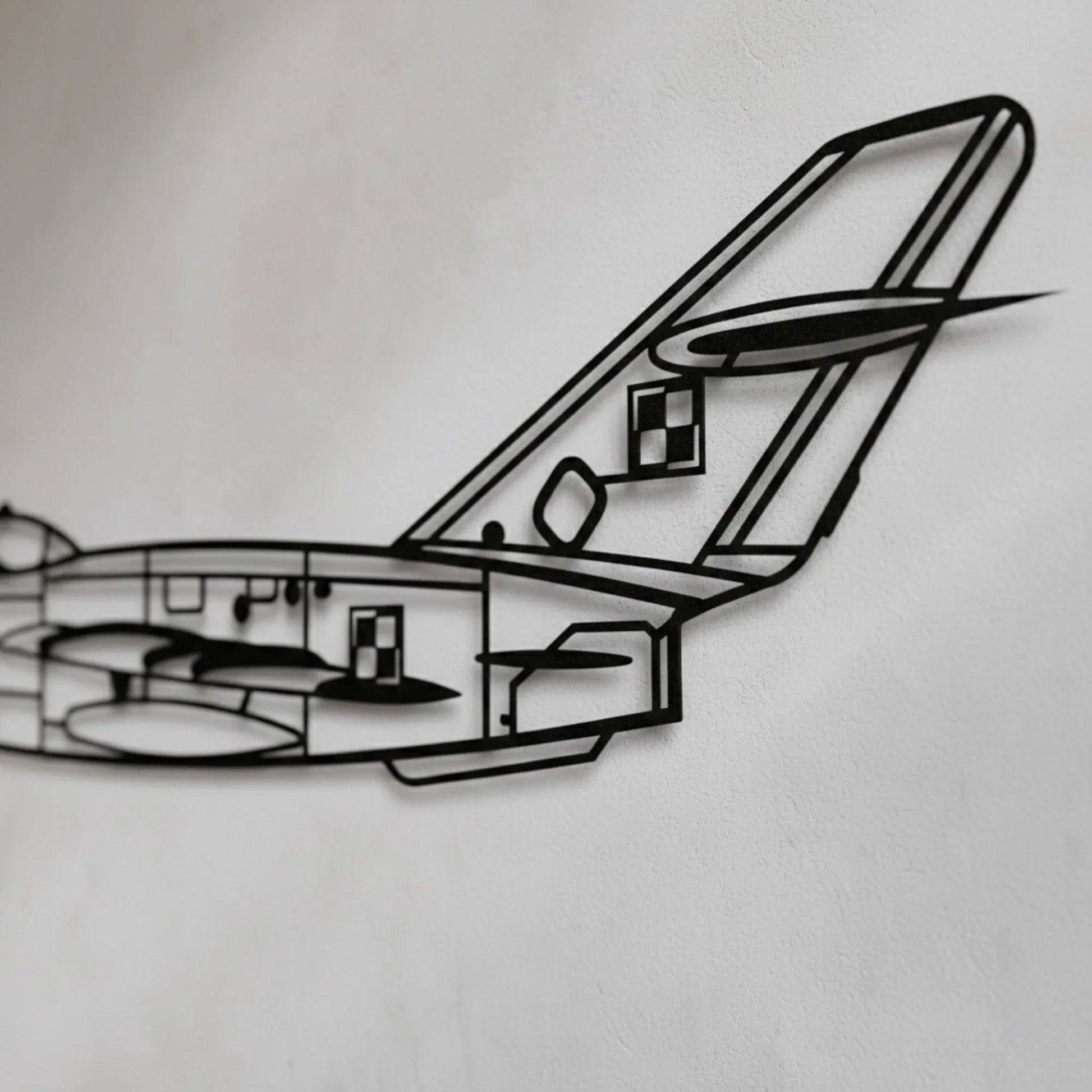 MiG-17 metalowy model na ścianę