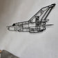MiG-21 (Ołówek) - metalowy model na ścianę