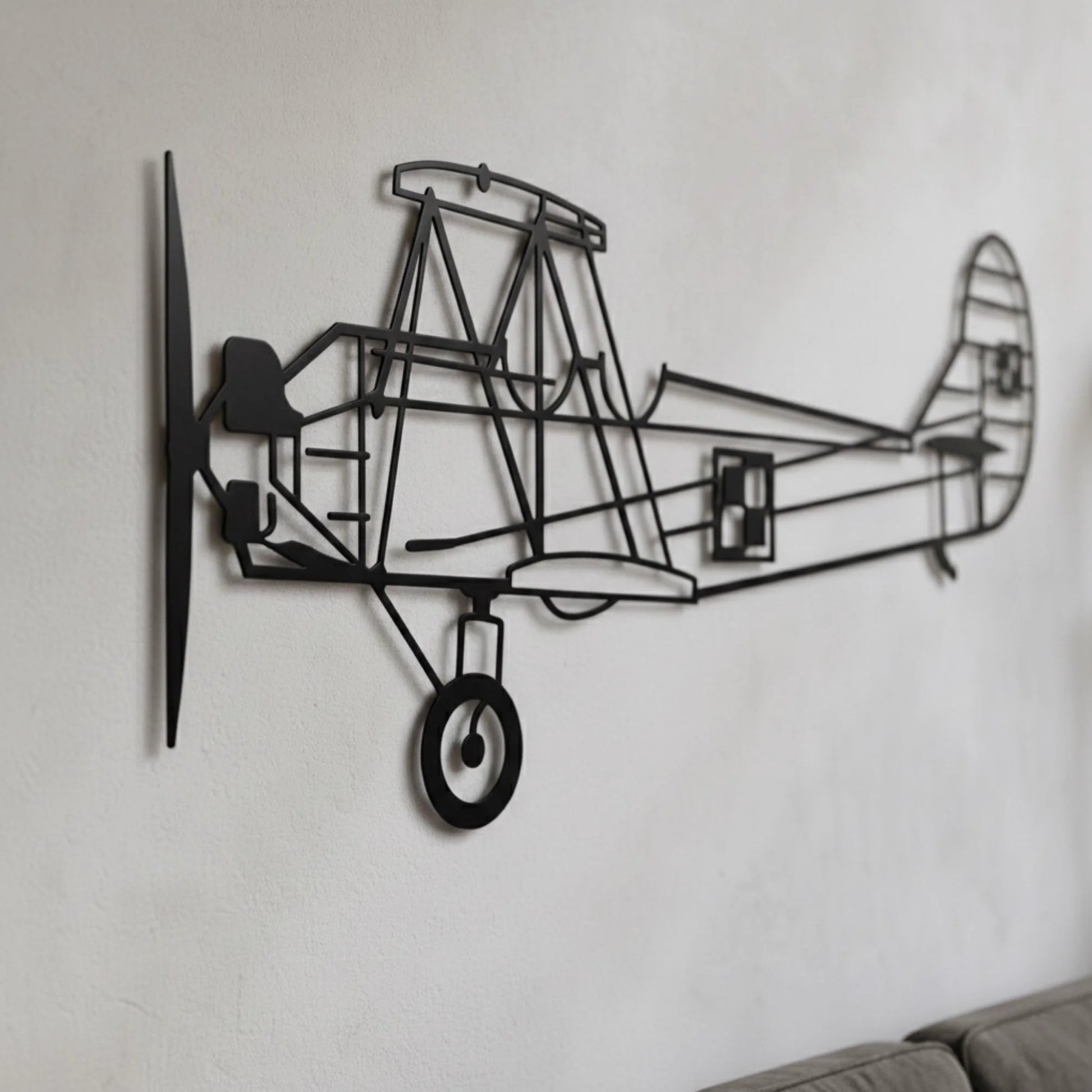 Po-2 (Kukuruźnik) - (Polska Szachownica) – Metalowa sylwetka na ścianę | Aircraft Sketches