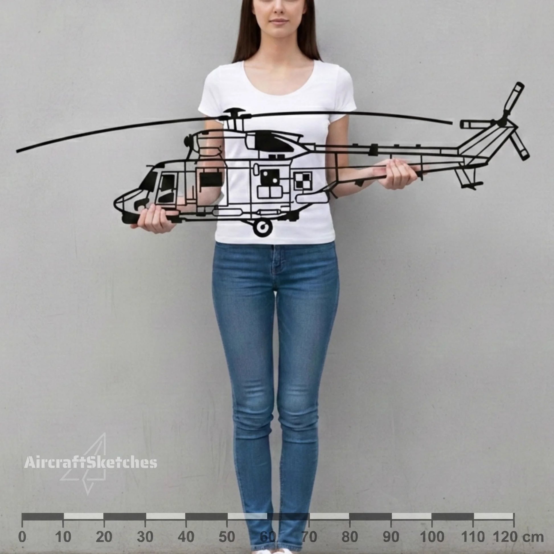 PZL W-3 Sokół (Polska Szachownica) – Metalowa sylwetka na ścianę | Aircraft Sketches