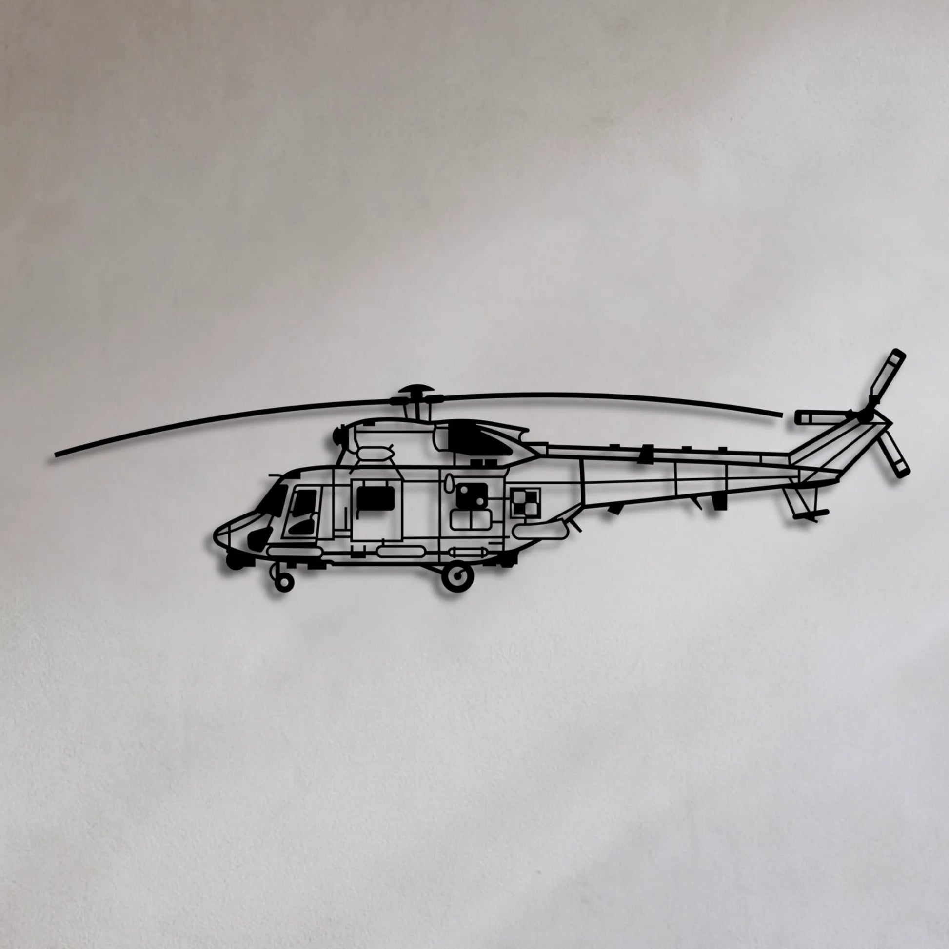 PZL W-3 Sokół (Polska Szachownica) – Metalowa sylwetka na ścianę | Aircraft Sketches