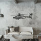 AH-64D Apache - Metalowa dekoracja ścienna - aranżacja w stylu loftowym