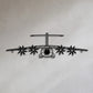 Airbus A400M – Metalowa sylwetka na ścianę | Aircraft Sketches