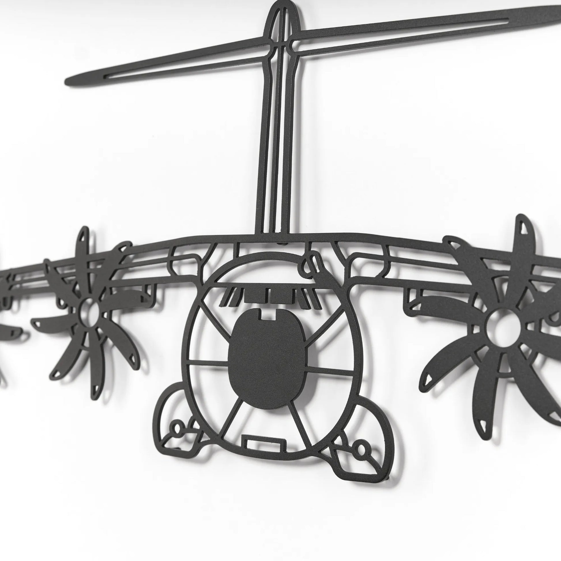 Airbus A400M – Metalowa sylwetka na ścianę | Aircraft Sketches