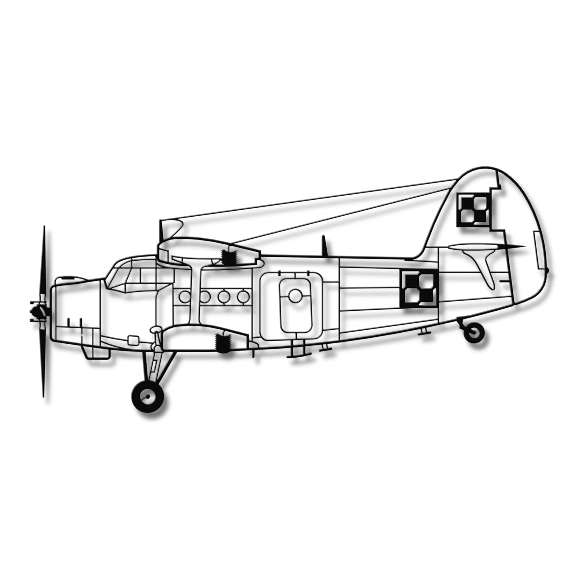 An-2 (Antek) - (Polska Szachownica) – Metalowa sylwetka na ścianę - precyzyjne detale metalowego modelu