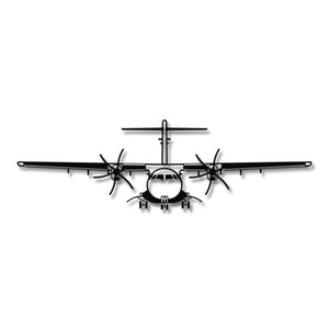 ATR 42 – Metalowa sylwetka na ścianę - precyzyjne detale metalowego modelu