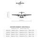 Wymiary i specyfikacja techniczna: ATR 42 – Metalowa sylwetka na ścianę