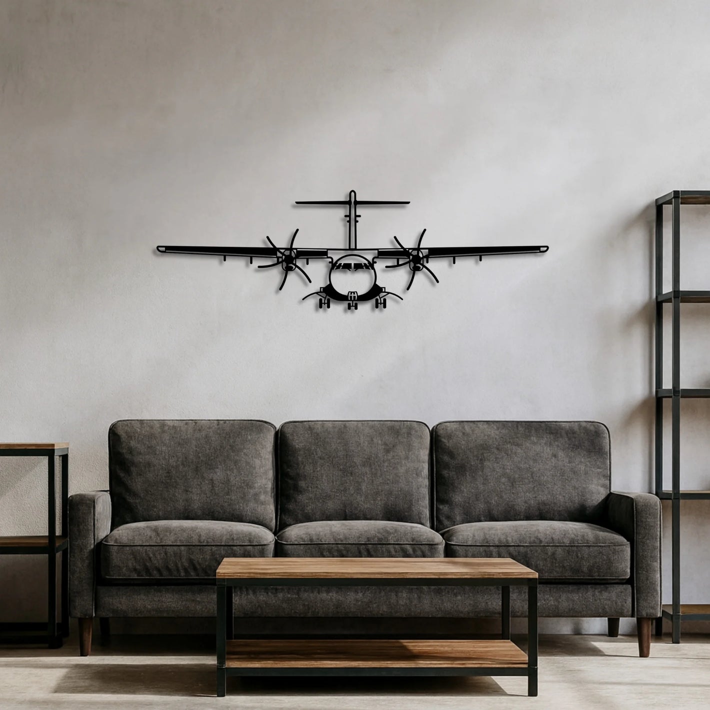 ATR 42 – Metalowa sylwetka na ścianę