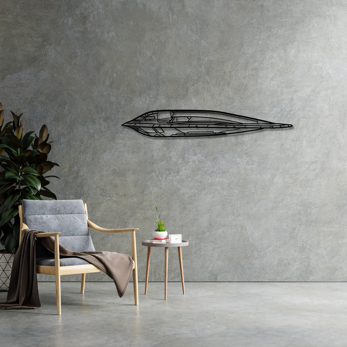 B-2 Spirit Metalowa dekoracja ścienna - metalowa ozdoba we wnętrzu industrialnym