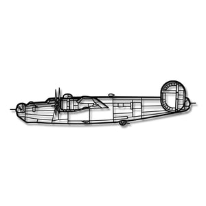 B-24J Liberator - Metalowa dekoracja ścienna - szczegółowy model 3D ze stali
