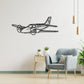 Beechcraft Baron G58 - Metalowa dekoracja ścienna - metalowa ozdoba we wnętrzu industrialnym