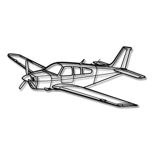 Beechcraft Bonanza F33C - Metalowa dekoracja ścienna - szczegółowy model 3D ze stali