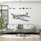 Beechcraft Bonanza F33C - Metalowa dekoracja ścienna - aranżacja w stylu loftowym