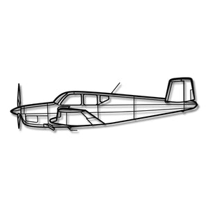 Beechcraft Bonanza - Metalowa dekoracja ścienna - szczegółowy model 3D ze stali