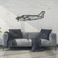 Beechcraft King Air C90GTX - Metalowa dekoracja ścienna - aranżacja w stylu loftowym