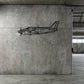 Beechcraft King Air C90GTX - Metalowa dekoracja ścienna - prezentacja w nowoczesnej sypialni