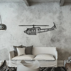 Bell 212 - Metalowa dekoracja ścienna - aranżacja w stylu loftowym