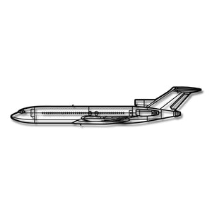 Boeing 727 - Metalowa dekoracja ścienna - szczegółowy model 3D ze stali