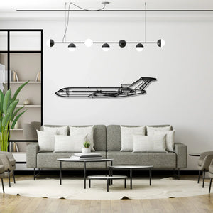 Boeing 727 - Metalowa dekoracja ścienna - aranżacja w stylu loftowym