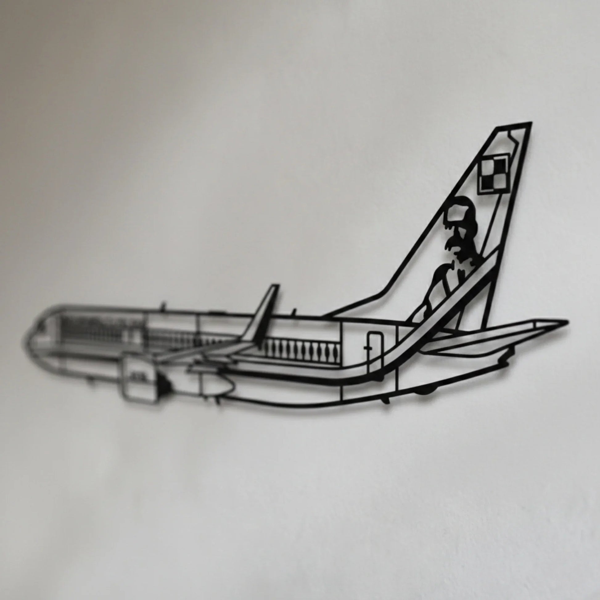 Boeing 737-800 "Marszałek Józef Piłsudski" Rządowy metalowy model na ścianę