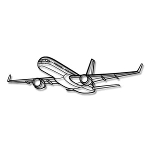 Boeing 757-200 - Metalowa dekoracja ścienna - szczegółowy model 3D ze stali
