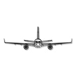 Boeing 757 – Metalowa sylwetka na ścianę - precyzyjne detale metalowego modelu