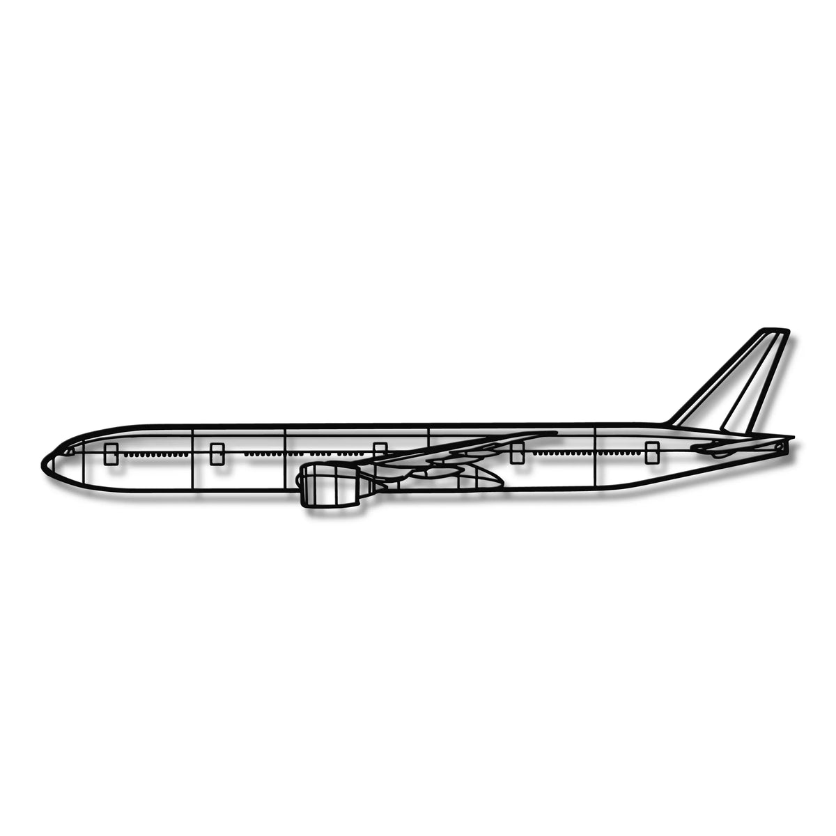 Boeing 777-300ER - Metalowa dekoracja ścienna - szczegółowy model 3D ze stali
