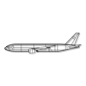 Boeing 777F – Metalowa sylwetka na ścianę - precyzyjne detale metalowego modelu