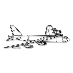 Boeing B-52H Stratofortress - Metalowa dekoracja ścienna - szczegółowy model 3D ze stali