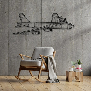 Boeing B-52H Stratofortress - Metalowa dekoracja ścienna - aranżacja w stylu loftowym