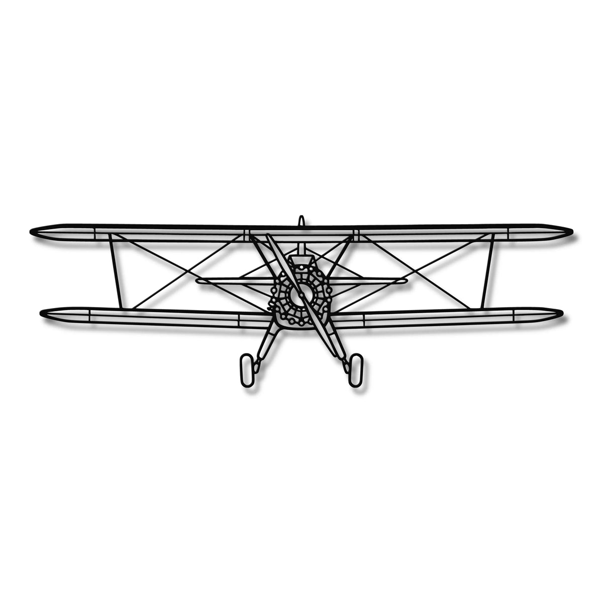 Boeing Stearman Model 75 - Metalowa dekoracja ścienna - szczegółowy model 3D ze stali