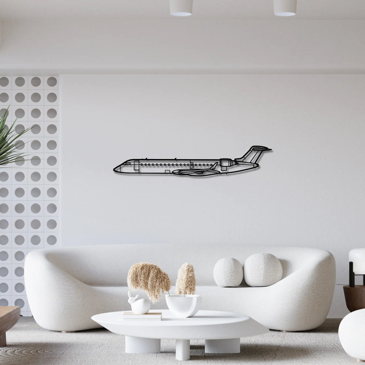 Bombardier CRJ 700 - Metalowa dekoracja ścienna - metalowa ozdoba we wnętrzu industrialnym