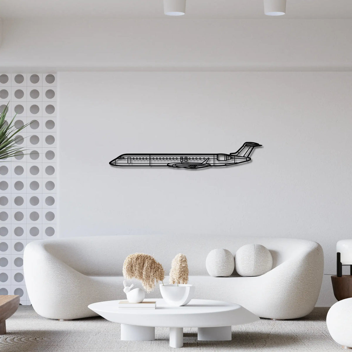 Bombardier CRJ 900 - Metalowa dekoracja ścienna - metalowa ozdoba we wnętrzu industrialnym