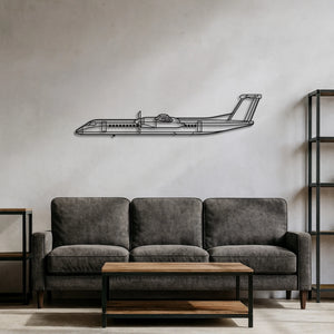 Bombardier Dash 8 Q400 – Metalowa sylwetka na ścianę