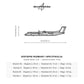 Wymiary i specyfikacja techniczna: Bombardier Dash 8 Q400 – Metalowa sylwetka na ścianę