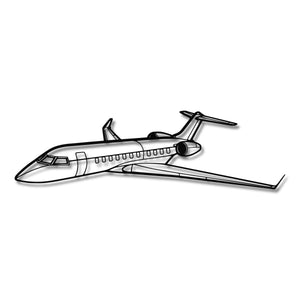 Bombardier Global Express XRS - Metalowa dekoracja ścienna - szczegółowy model 3D ze stali