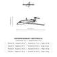 Wymiary i specyfikacja techniczna modelu: Bombardier Global Express XRS - Metalowa dekoracja ścienna
