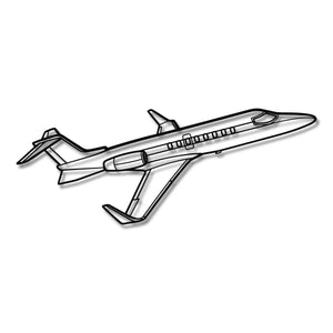 Bombardier Learjet 40 - Metalowa dekoracja ścienna - szczegółowy model 3D ze stali