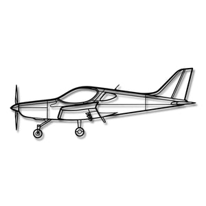 Bristell - Metalowa dekoracja ścienna - szczegółowy model 3D ze stali