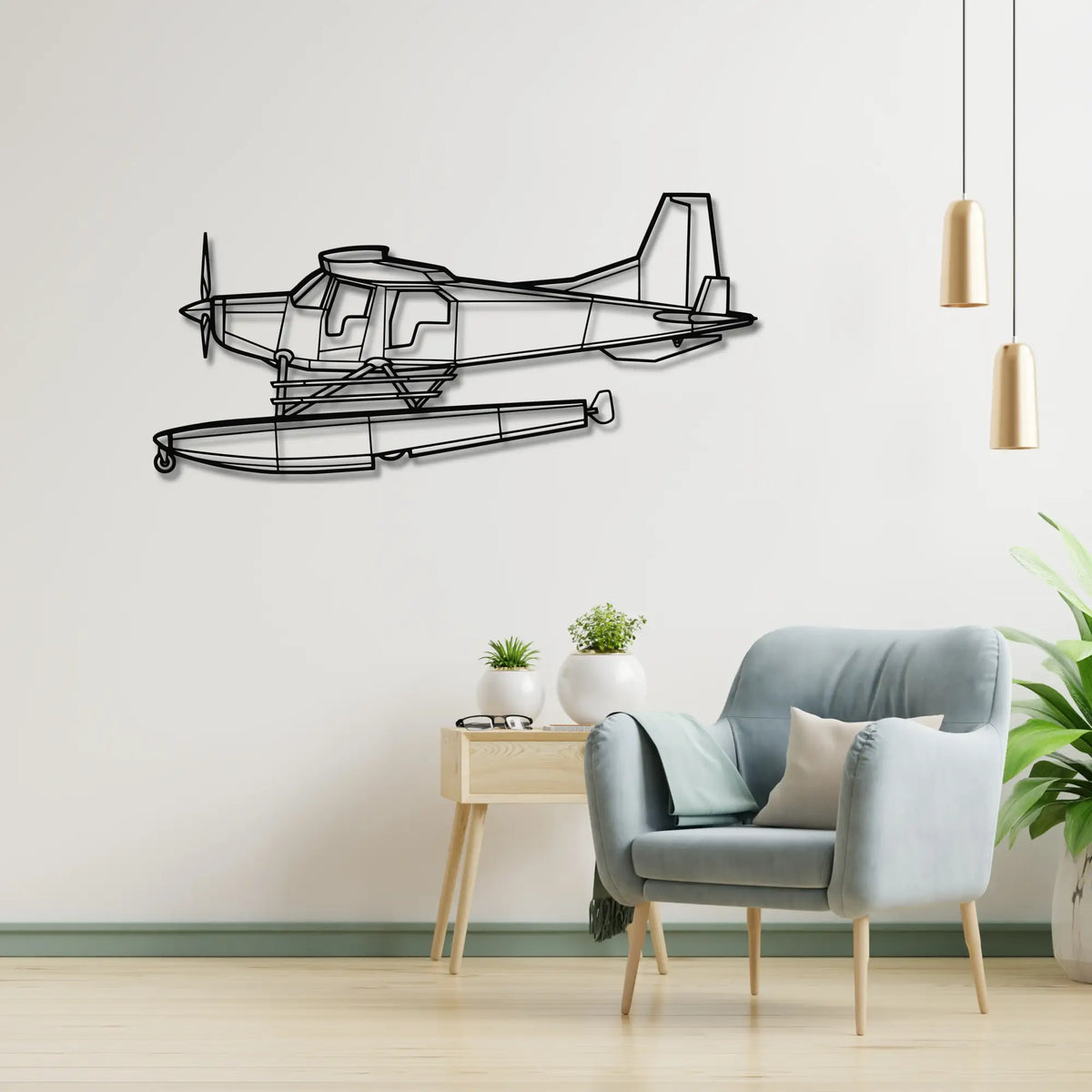 Bush Hawk XP - Metalowa dekoracja ścienna - metalowa ozdoba we wnętrzu industrialnym