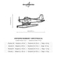 Wymiary i specyfikacja techniczna modelu: Bush Hawk XP - Metalowa dekoracja ścienna