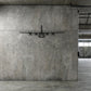 Aranżacja loftowa z wykorzystaniem - C-130 Hercules – Metalowa sylwetka na ścianę