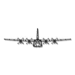 C-130 Hercules – Metalowa sylwetka na ścianę - precyzyjne detale metalowego modelu