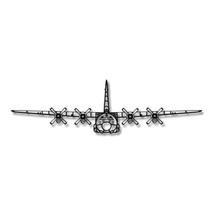 C-130 Hercules – Metalowa sylwetka na ścianę - precyzyjne detale metalowego modelu