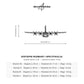 Wymiary i specyfikacja techniczna: C-130 Hercules – Metalowa sylwetka na ścianę